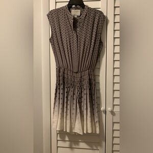 All Saints Gray Polka Dot Dress, size 4( fits up to size 8) . Silk